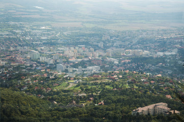 Fototapeta na wymiar Panoramic view of a town