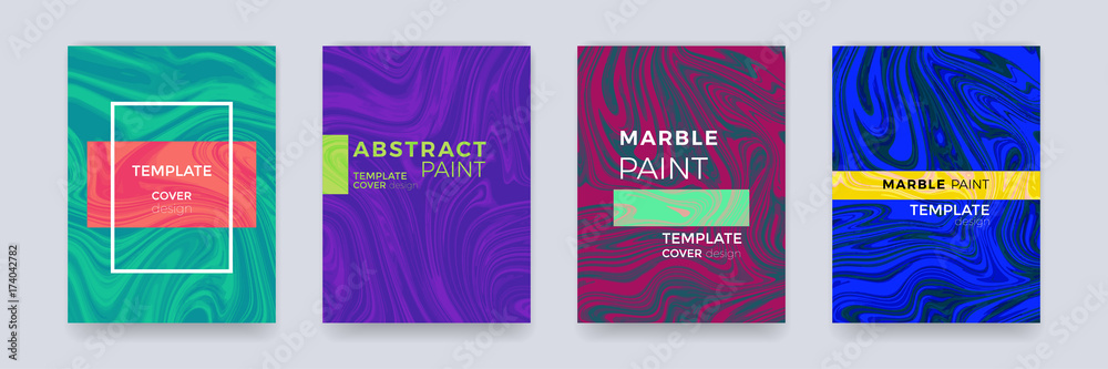 Poster marble color splash or paint abstract design texture background for brochure banner, poster or magaz