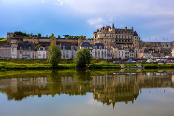 Fototapeta na wymiar Scenic view of Amboise castle