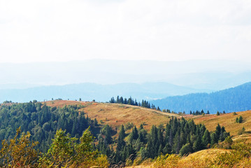 Fototapeta na wymiar Mountain landscape in Carpathian