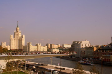 Moscow, Russia: the soaring bridge over Moskva river