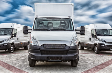 truck and minivans cargo delivery © Yuri Bizgaimer