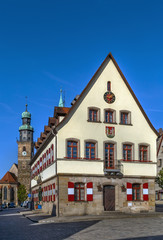 Fototapeta na wymiar Old town hall, Lauf an der Pegnitz, Germany