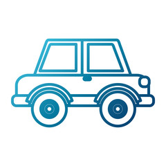 Car vehicle sideview icon vector illustration graphic design