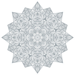 Graphic round decorative pattern.