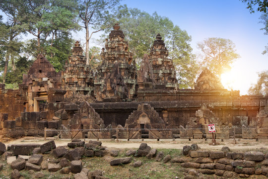 Ancient  Temple (12th century)  At Angkor Wat, Siem Reap, Cambodia