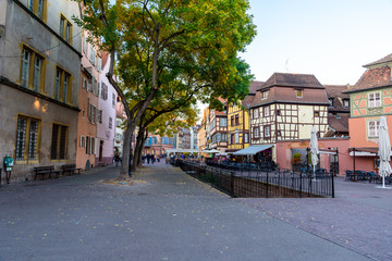 Beautiful view of the historic town of Colmar, also known as Little Venice, Colmar, Alsace, France - travel destination in Europe