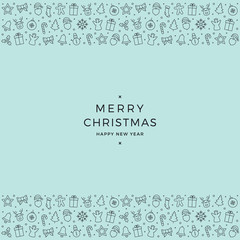 christmas greeting element icons banner background
