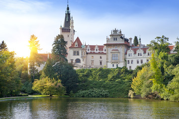 mansion XII- XVI century in Pruhonice near Prague, Czech Republic
