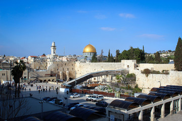 Naklejka premium Western Wall in Jerusalem, Israel