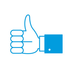 Hand thumb up icon vector illustration graphic design