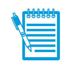 Sheet office and pen icon vector illustration graphic design