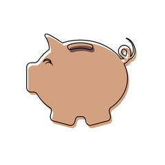 piggy bank  vector illustration