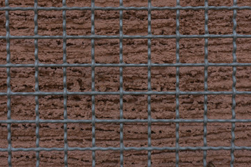 hintergrund stein wand mit gitter und struktur als textur