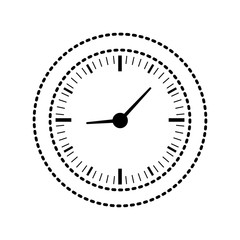 wall clock sticker  vector illustration