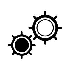 Gears machinery pieces icon vector illustration graphic design