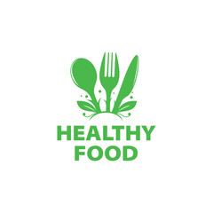 vector logo healthy eating