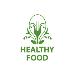 vector logo healthy eating