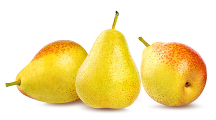 Fresh pear isolated on white background