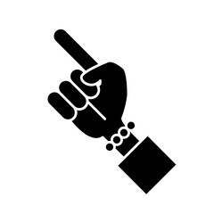 Hand symbol isolated icon vector illustration graphic design