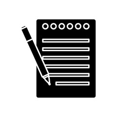 Sheet office and pen icon vector illustration graphic design