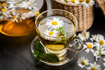 Cup of chamomile tea