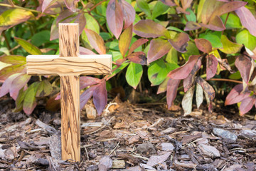 wooden cross background