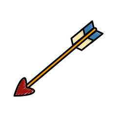 Bow arrow symbol icon vector illustration graphic design