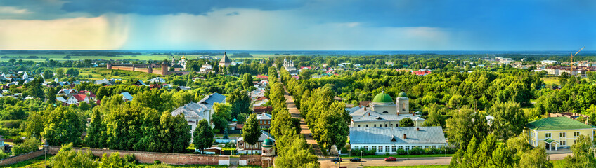 Aerial view of Suzdal, a UNESCO world heritage site in Russia