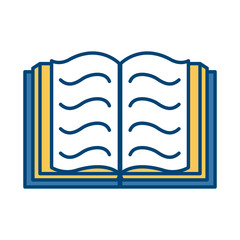 Book open symbol icon vector illustration graphic design