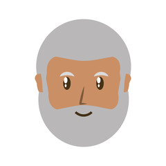 Fototapeta premium old man head vector illustration