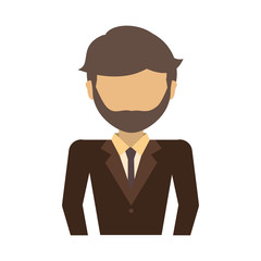 businessman  avatar vector illustration