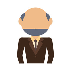old  man avatar vector illustration