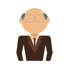 old man  avatar  vector illustration