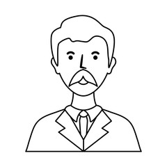 old man  avatar vector illustration