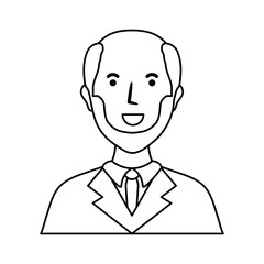 old man  avatar vector illustration