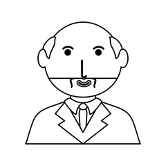 old man  avatar vector illustration
