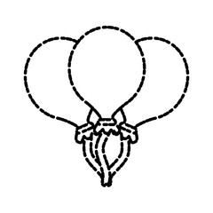 Fototapeta premium Balloons celebration symbol icon vector illustration graphic design