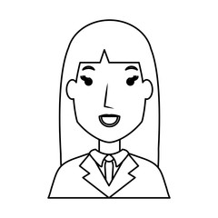 businesswoman avatar  vector illustration