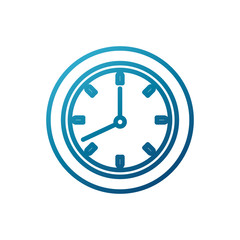 Wall clock symbol icon vector illustration graphic design