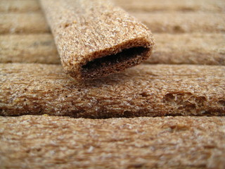  This is the texture of the waffle closeup