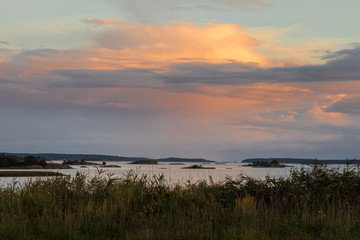 landscape in Ora nature reserve in Fredrikstad, Norway
