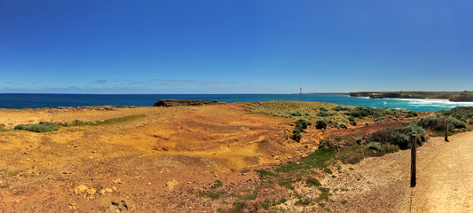 The Australian coast.