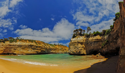 The Australian coast.
