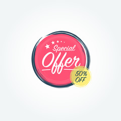 Special Offer 50% Off Label
