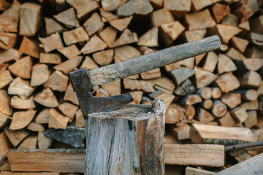 Wood and axe