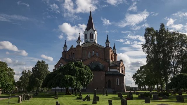 Swedish Central Plan Church in Tranemo time-lapse