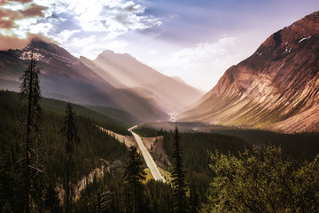 View from the Big Hill, Icefields Parkway