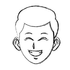 Young man cartoon icon vector illustration graphic design