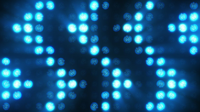 Flashing lights bulb spotlight flood lights arrow vj led wall stage led display blinking lights